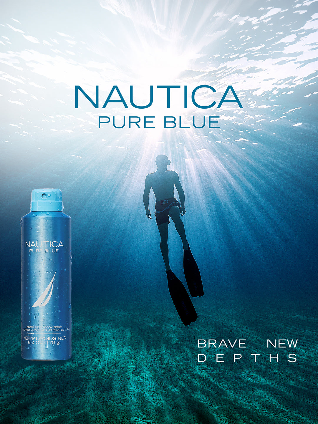 Nautica Pure Blue Deodorant Spray 170g
