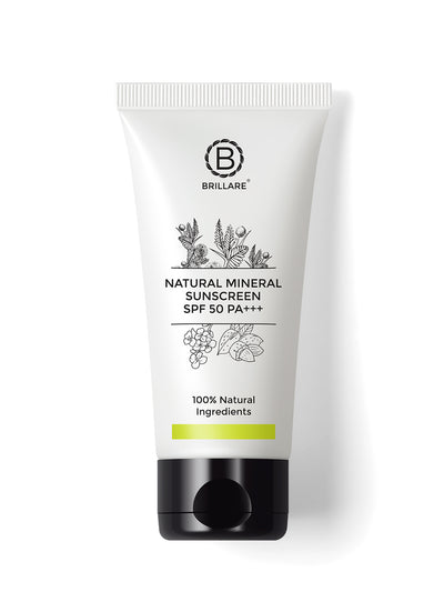 Brillare Natural Mineral Sunscreen SPF 50 (50g)