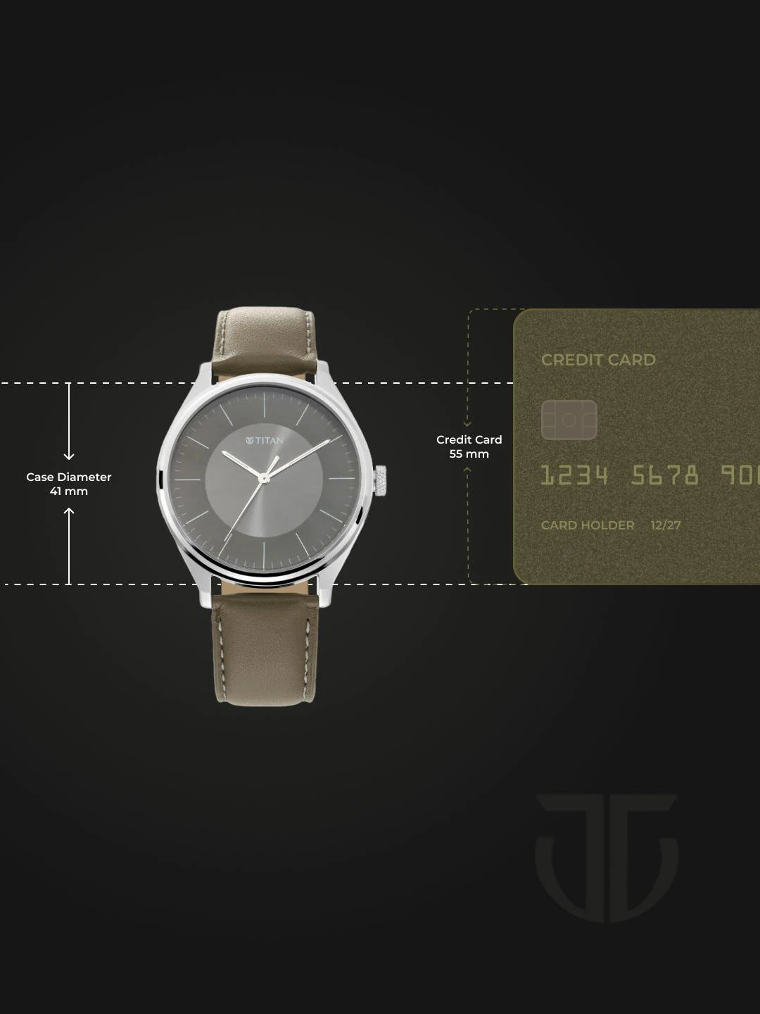 Titan Workwear Urban Edge Quartz Analog With Grey Dial Watch - NP1802SL08
