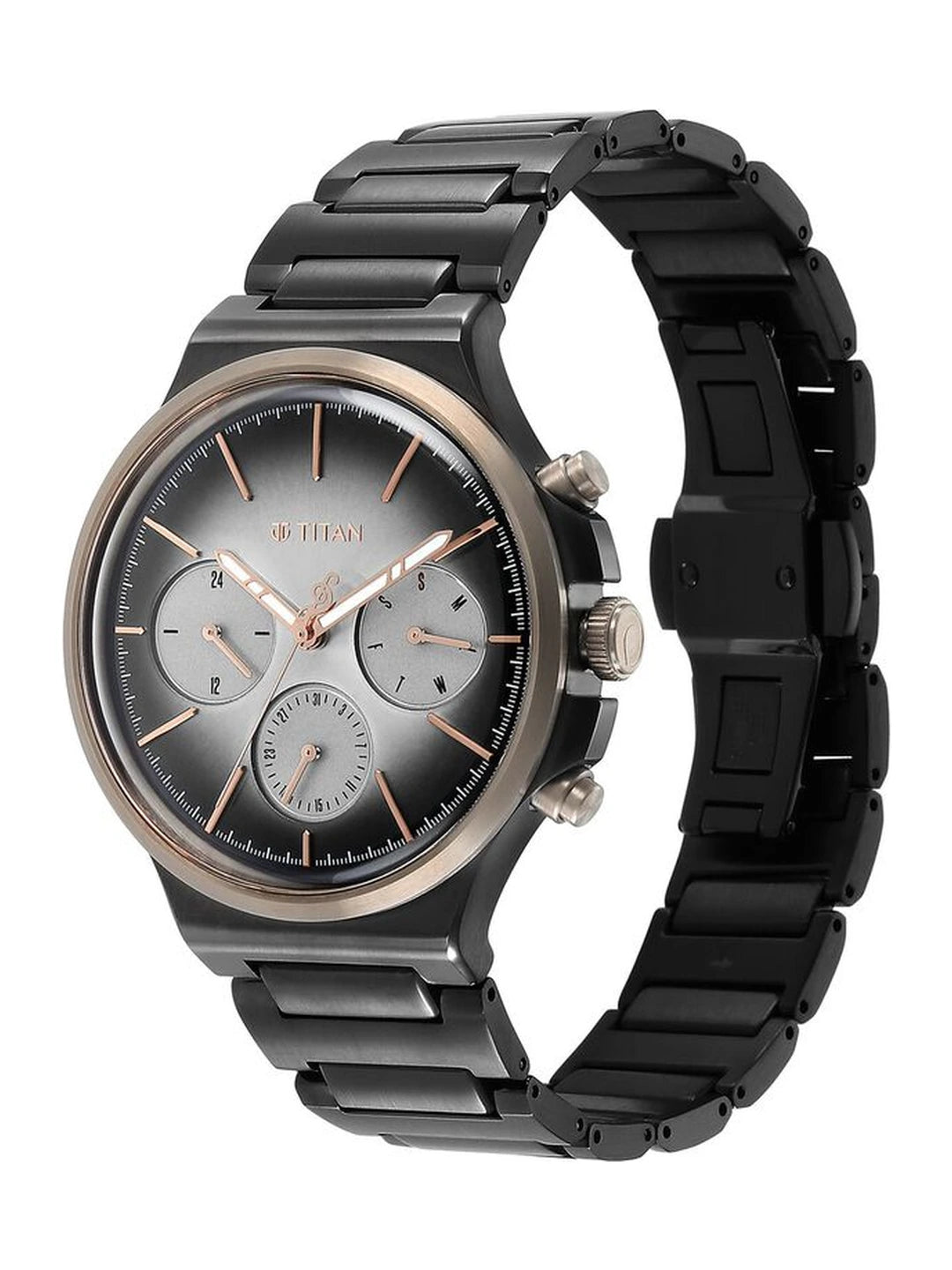 Titan Round Grey Dial Analog Watch - NS1883KM01