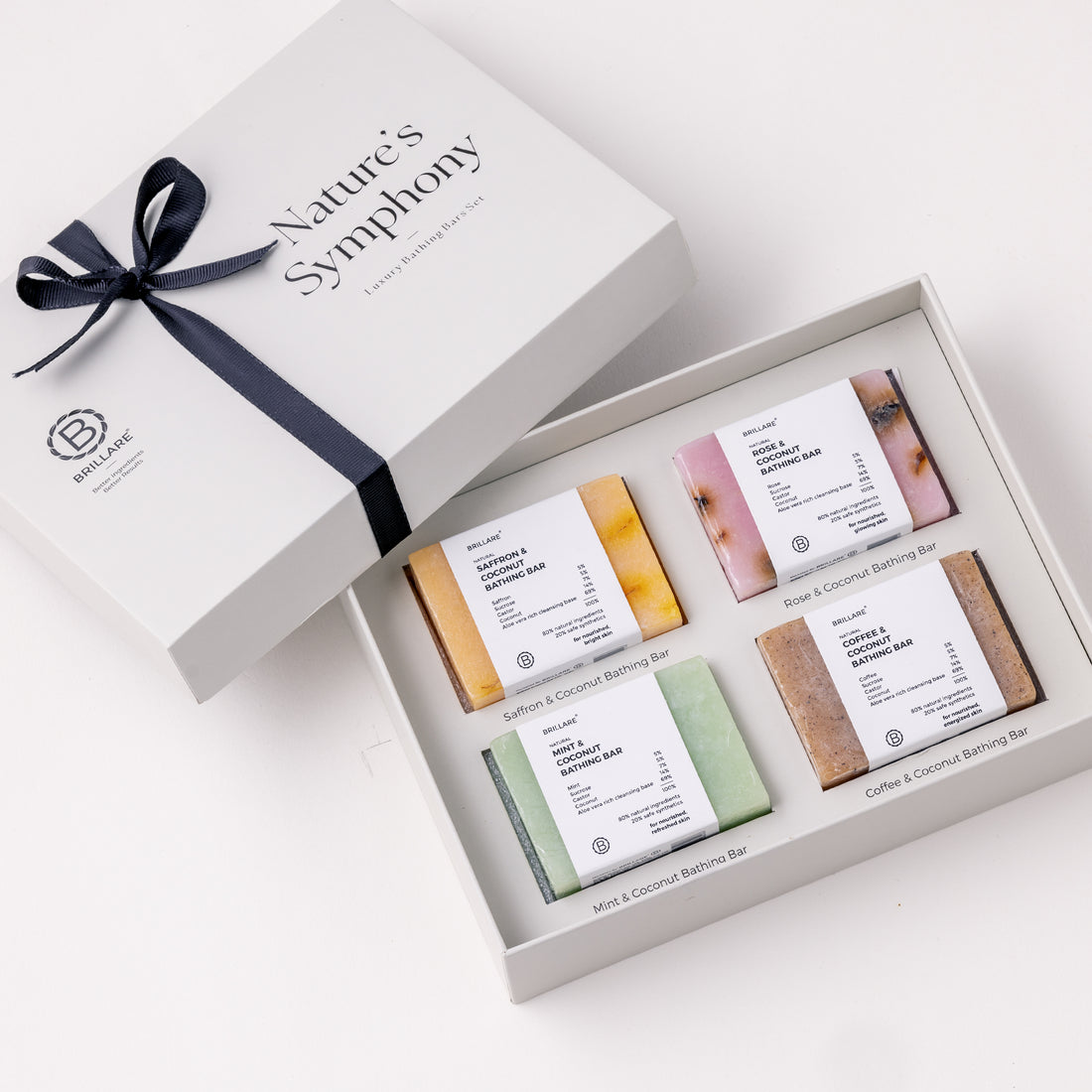 Brillare Nature’s Symphony Bathing Bar Gift Set (Pack of 4)