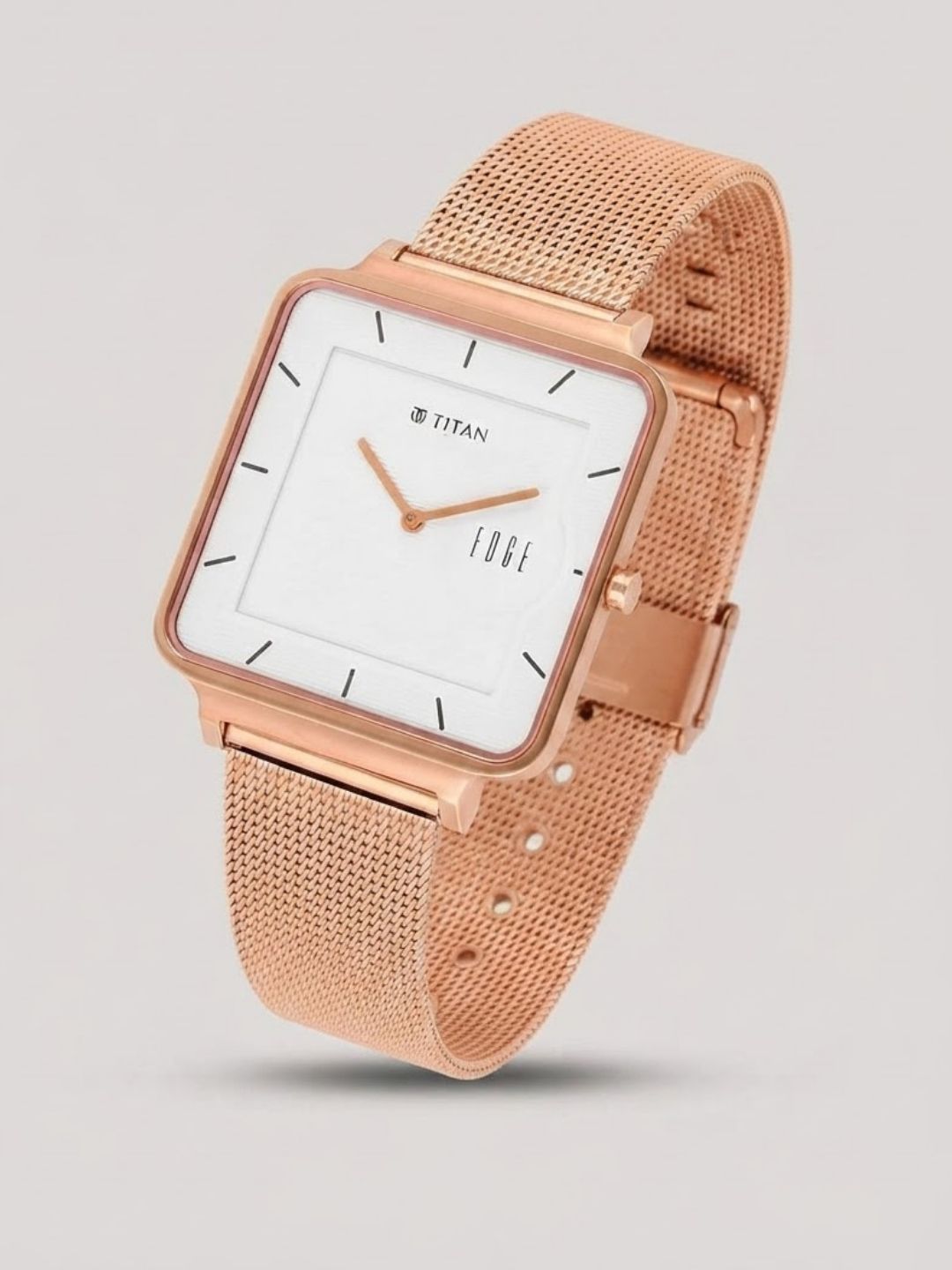 Titan Edge Round White Dial Analog Watch - NT10017WM01