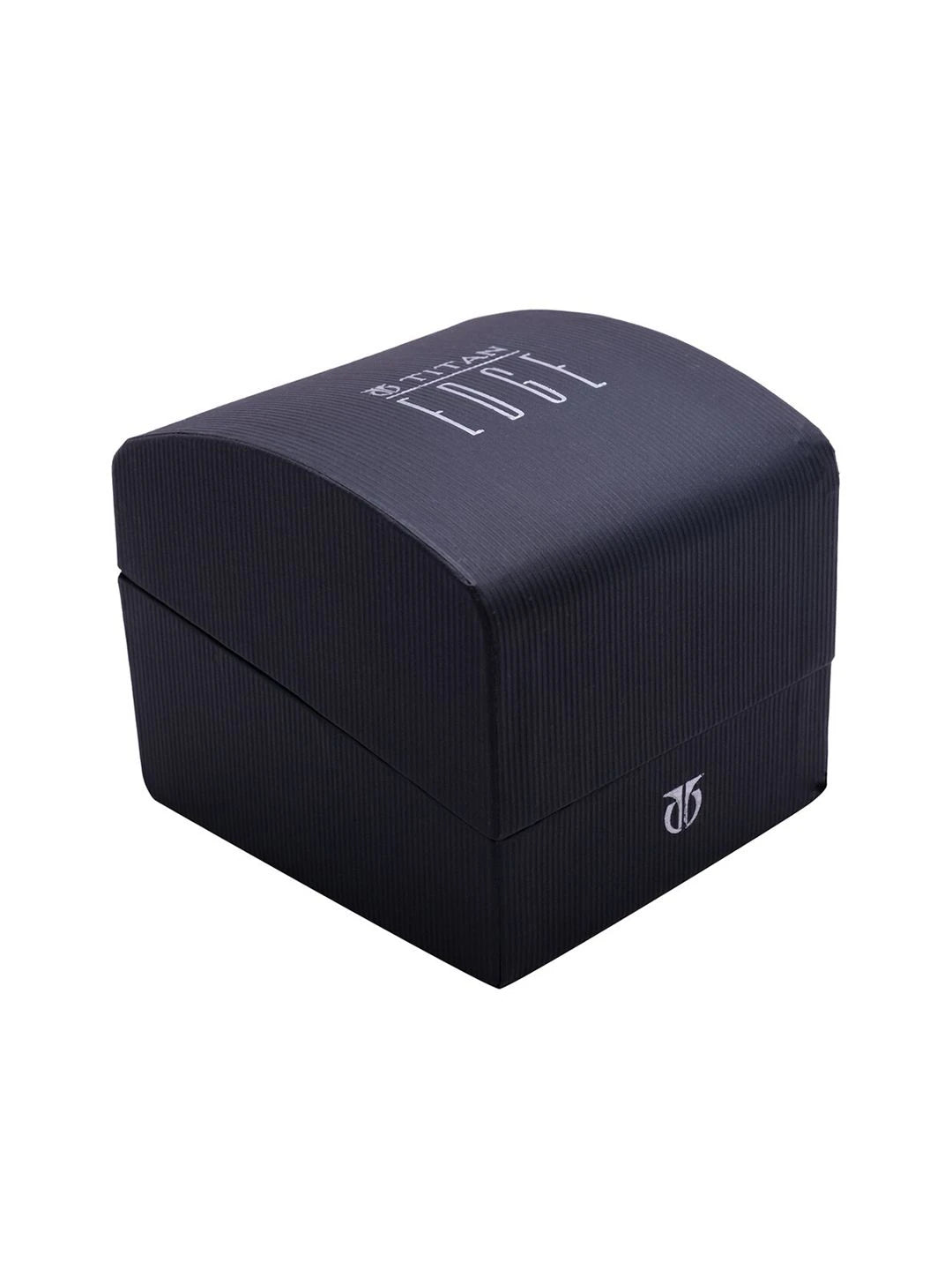 Titan Edge Ceramic Quartz Analog With Black Dial Watch - NT1696NC01