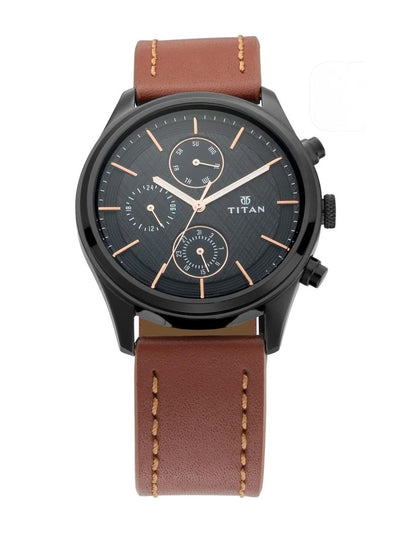 Titan Workwear Multifunction Analog With Black Dial Watch - NT1805NL01