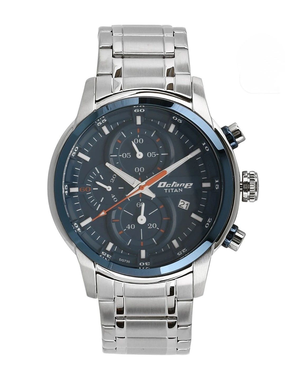 Titan Octane Chronograph Analog With Blue Dial Watch - NT90086KM01