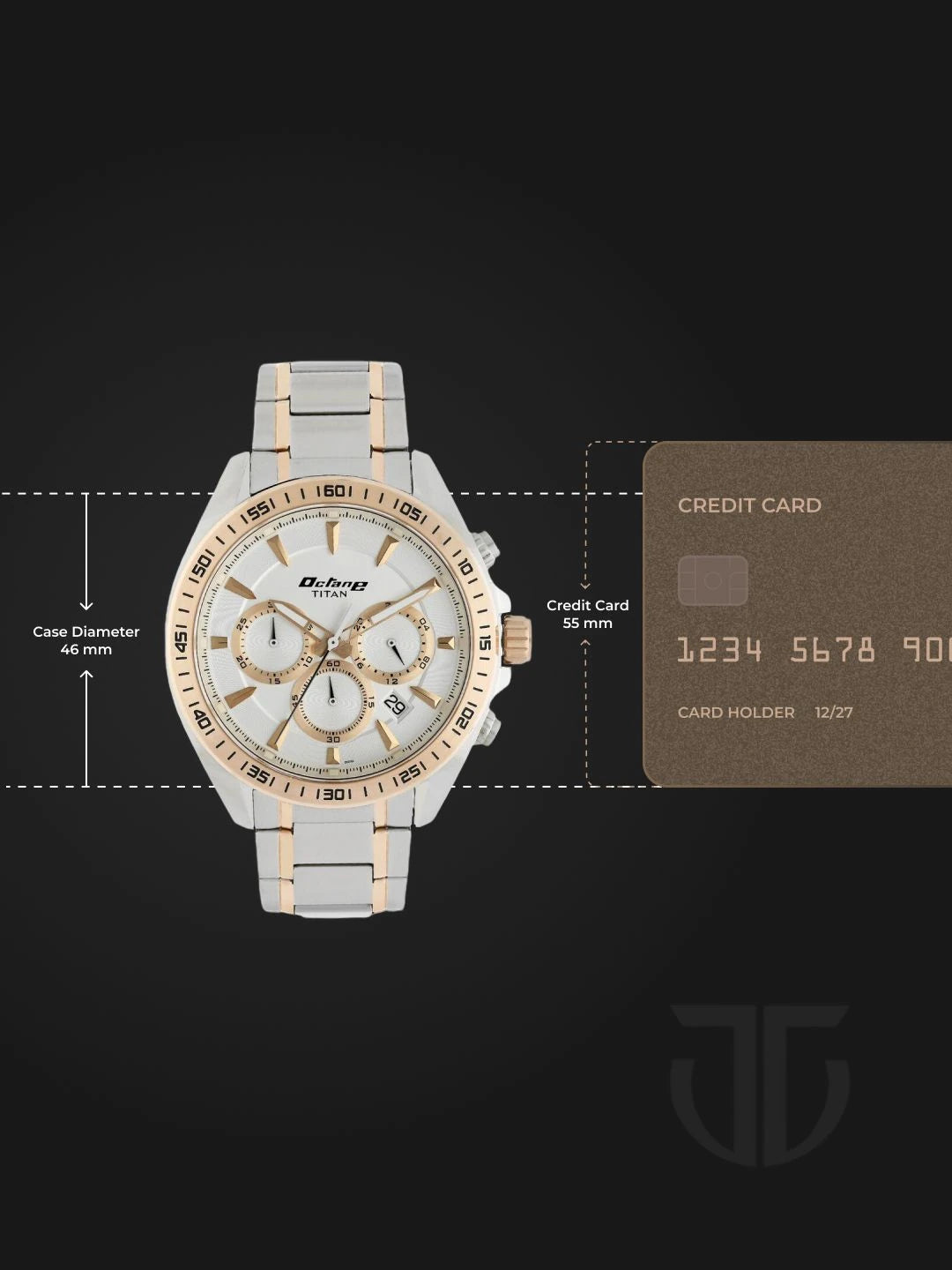 Titan Octane Chronograph Analog With White Dial Watch - NT90103KM01