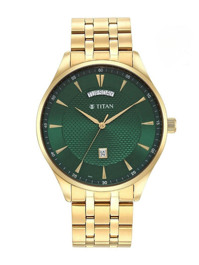 Titan Opulent Lii Quartz Analog With Green Dial Watch - NT90127YM03
