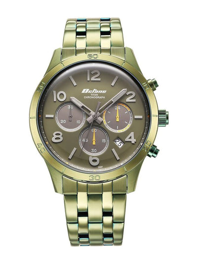 Titan Octane Round Green Dial Analog Watch - NT90153QM01