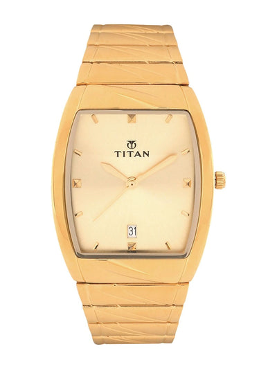 Titan Karishma Quartz Analog With Champagne Dial Watch - NT9315YM02