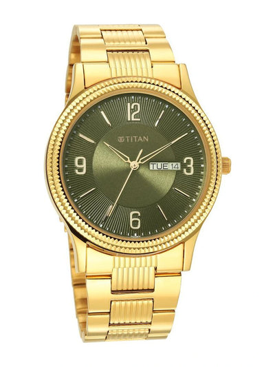 Titan Karishma Round Green Dial Analog Watch - NU1650YM08