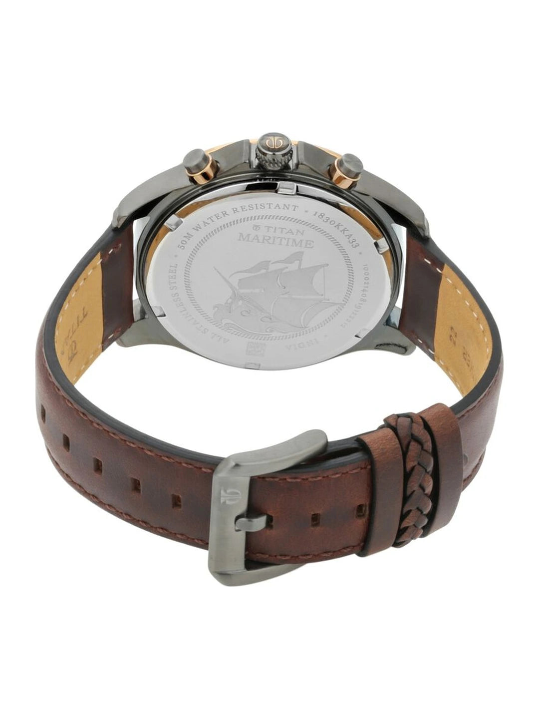 Titan Round Analog Watch - NU1830KL02