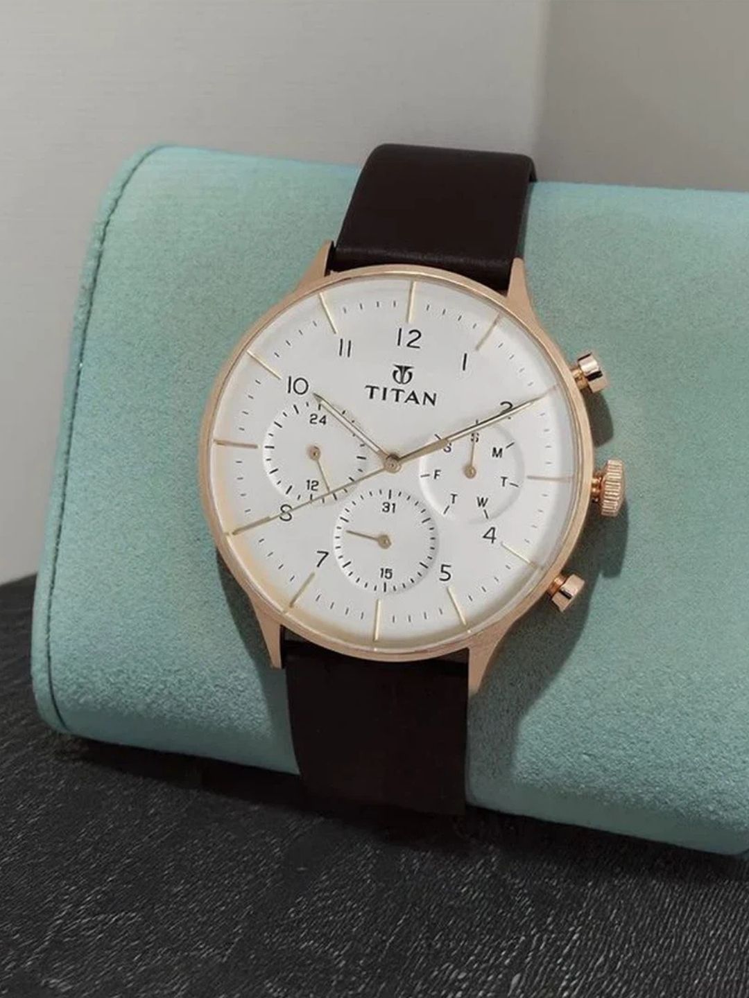 Titan Round White Dial Analog Watch - NU90102WL01