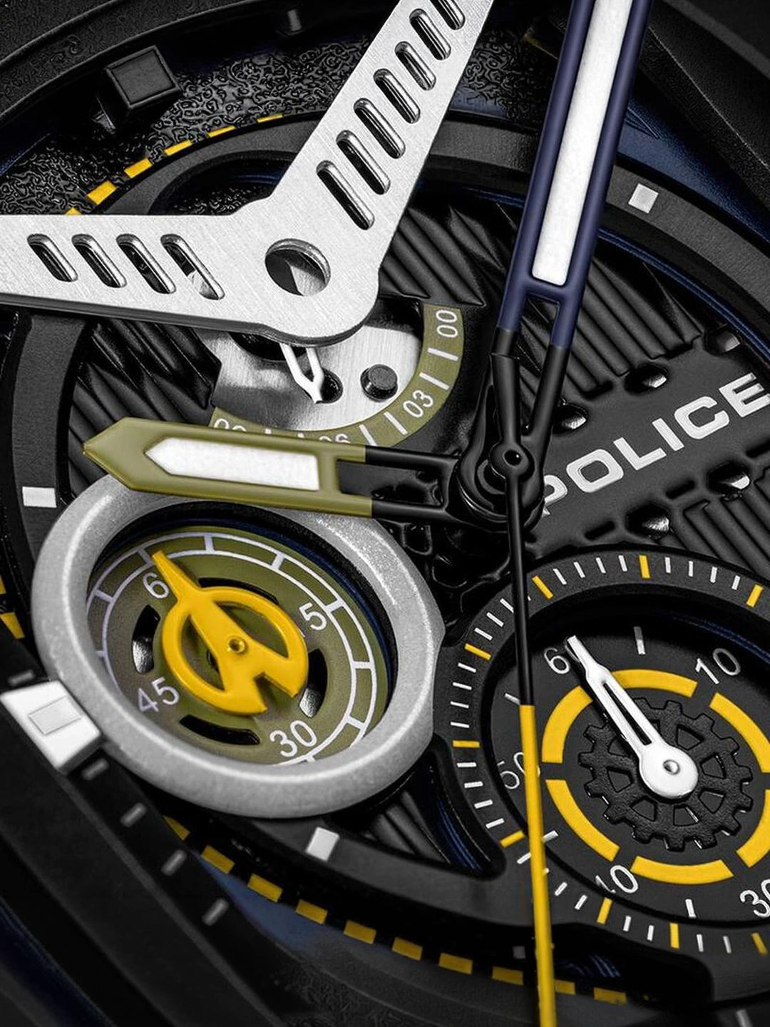 Police Square Black Dial Analog Watch - PLPEWGC00770X1