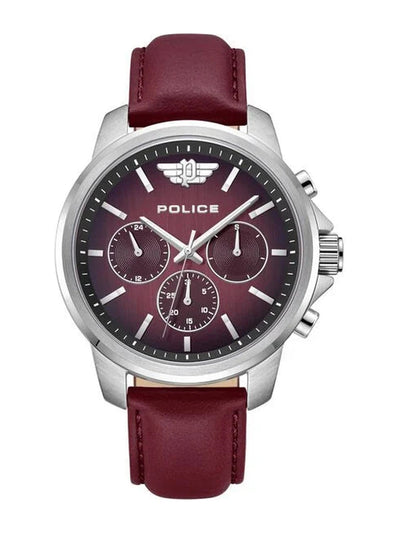 Police Round Black Dial Analog Watch - PLPEWJF0006302