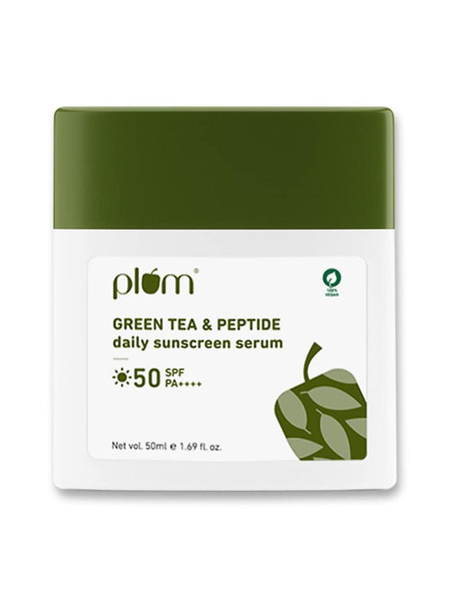 Plum Green Tea & Peptide Daily Sunscreen Serum SPF 50 PA++++ 50ml