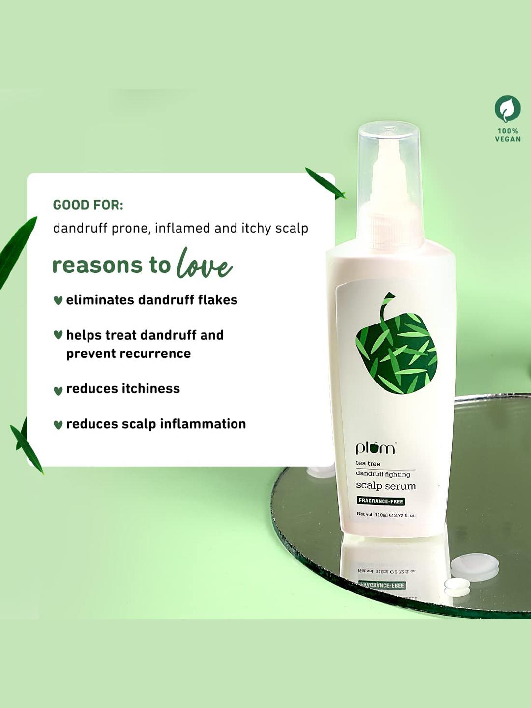 Plum Tea Tree Dandruff Fighting Scalp Serum 110ml