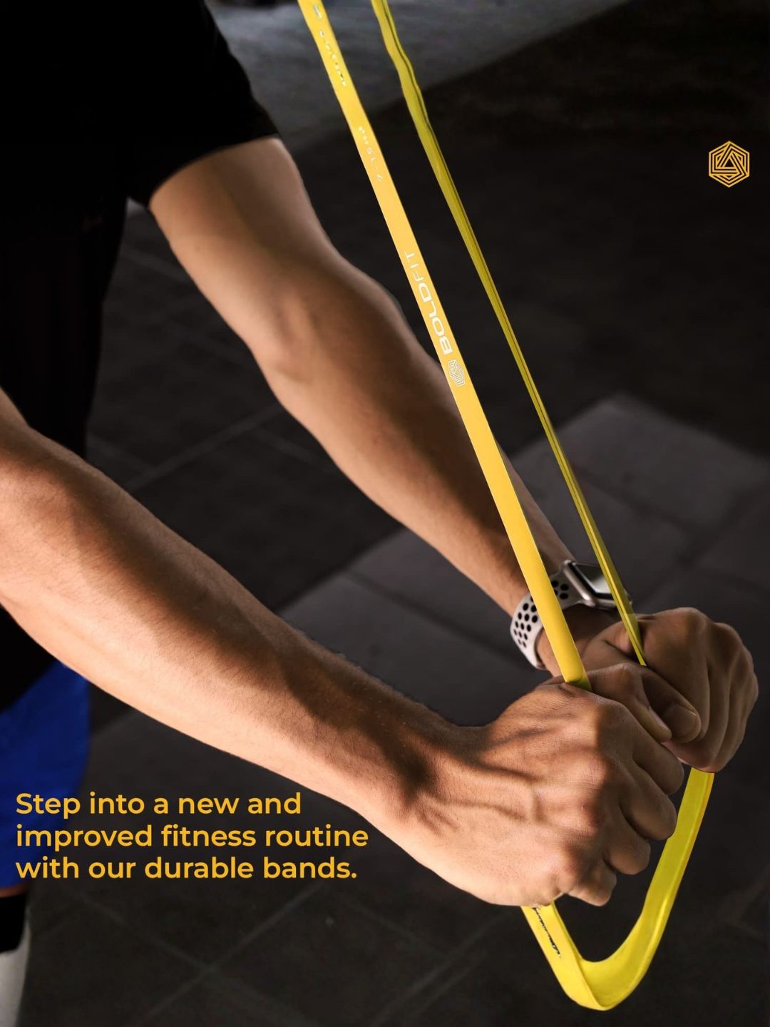 Boldfit Heavy Resistance Loop Band with Door Anchor (Set of 5)