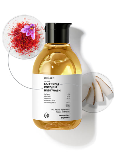 Brillare Saffron & Coconut Body Wash (200ml)
