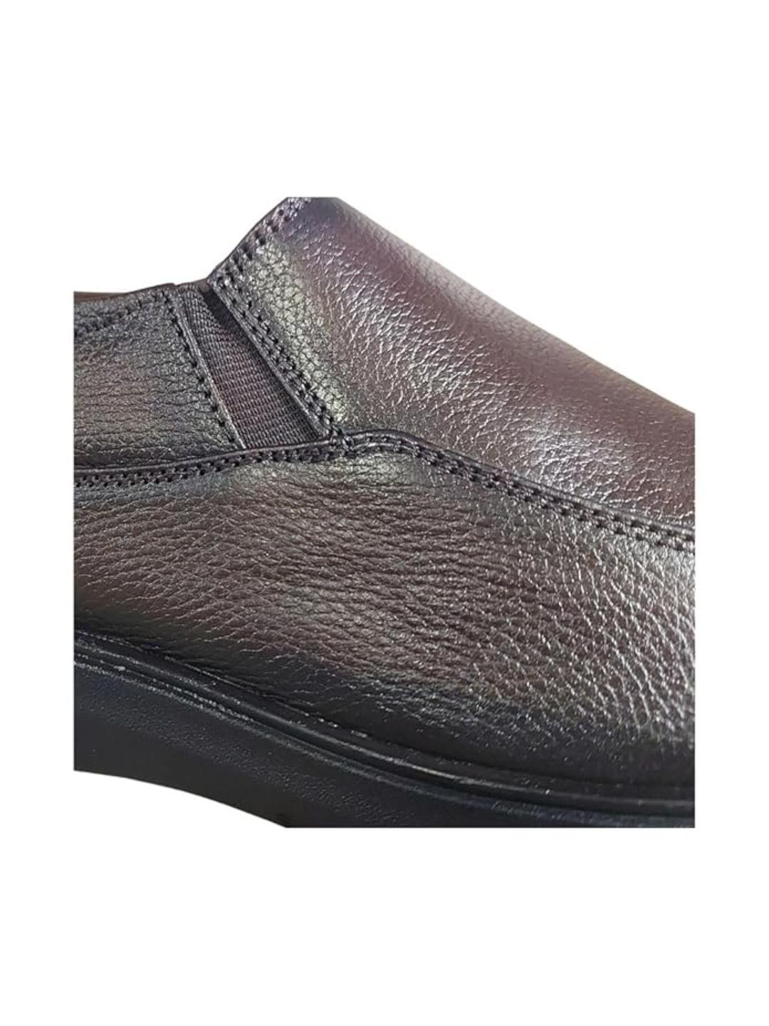 Shoe Bazar Brown Genuine Leather Slip On Moccasin for Men
