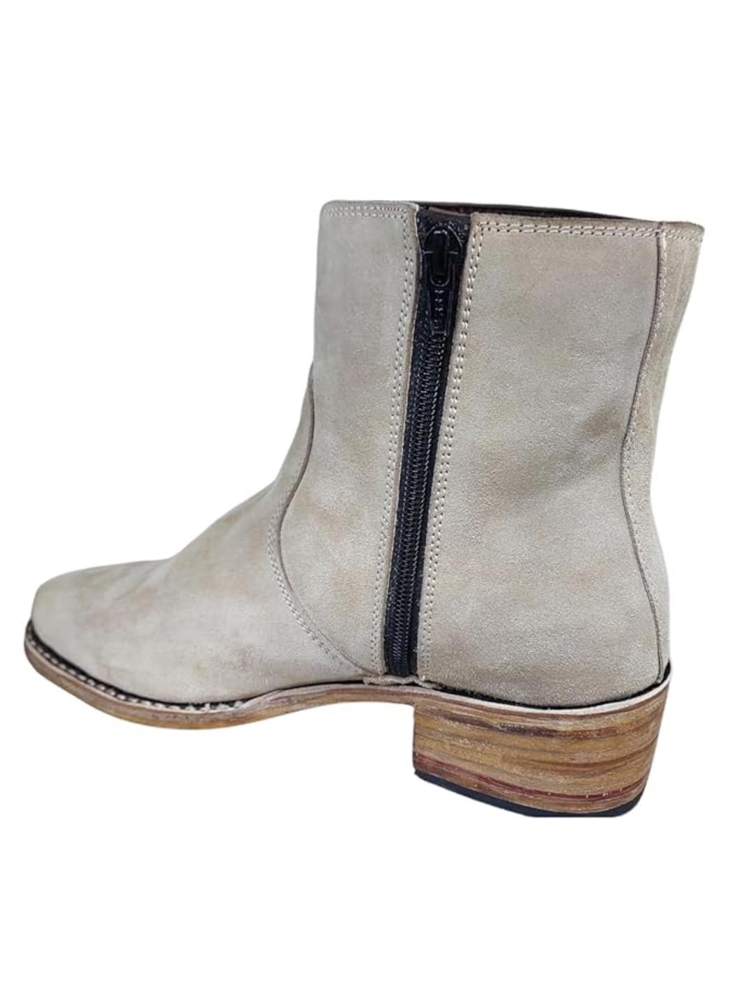 Shoe Bazar Camel Suede Leather Boots for Men