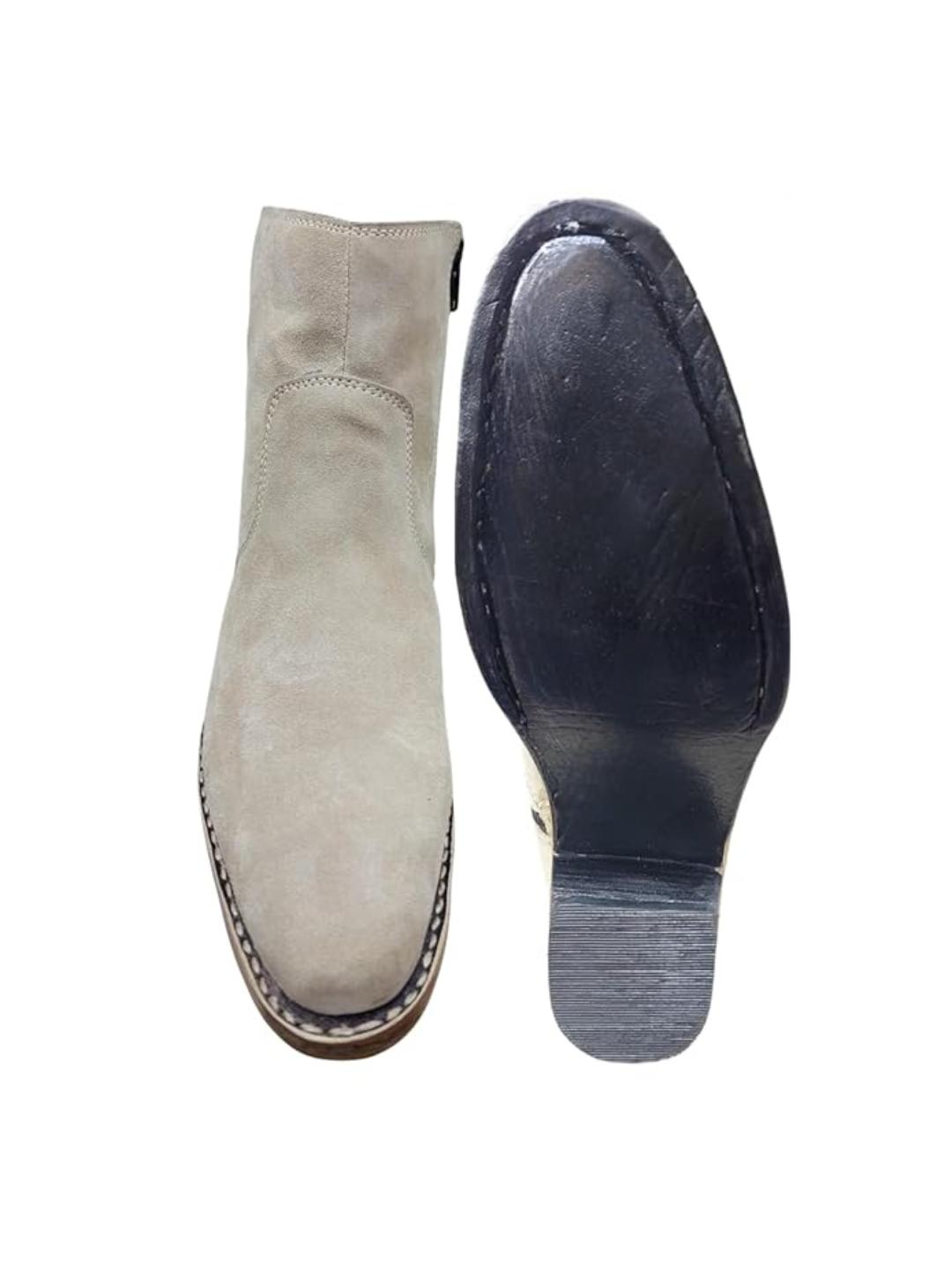 Shoe Bazar Camel Suede Leather Boots for Men