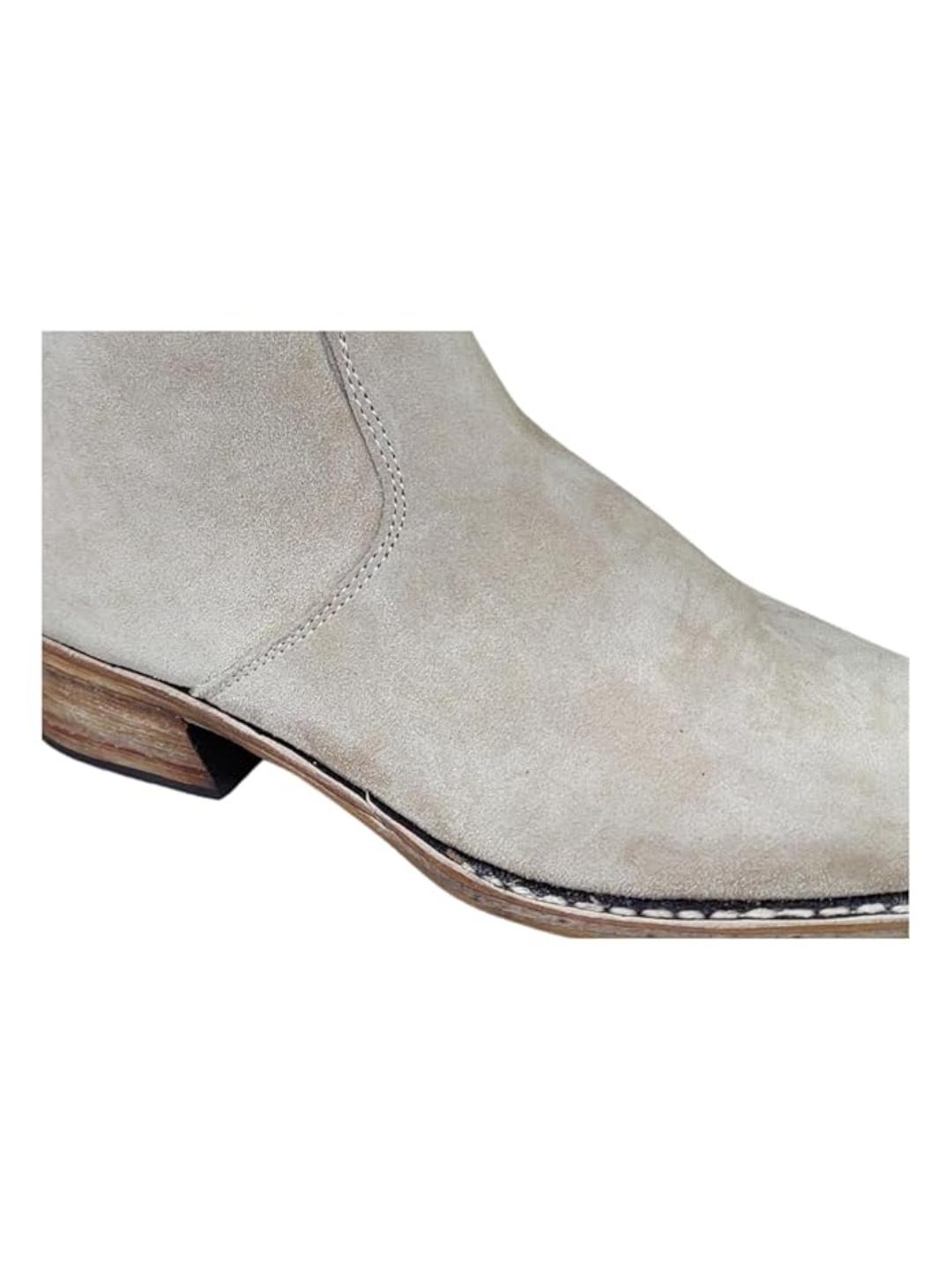 Shoe Bazar Camel Suede Leather Boots for Men