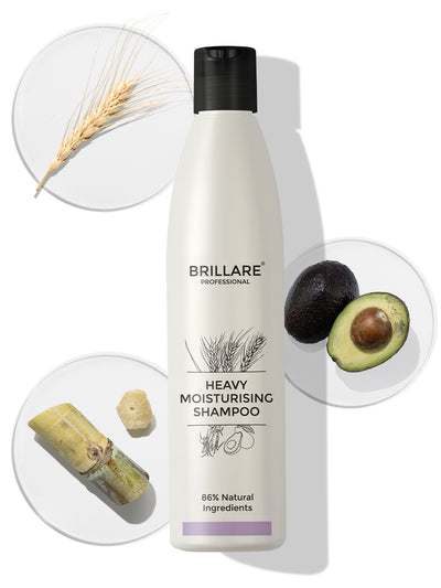 Brillare Heavy Moisturising Shampoo For Dry, Frizzy Hair (300ml)