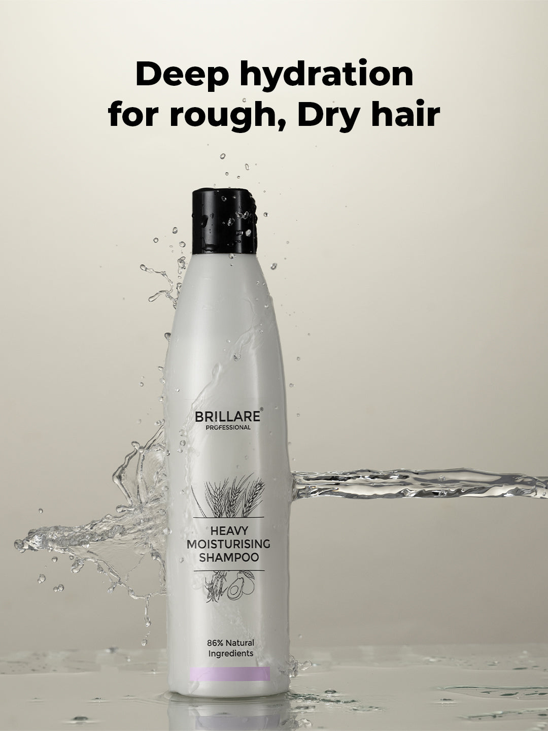 Brillare Heavy Moisturising Shampoo For Dry, Frizzy Hair (300ml)