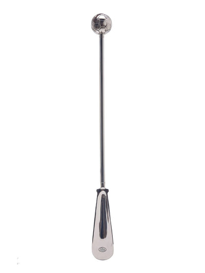Shoe Mistri Premium Silver Aluminium Shoehorn - 24” Football Head Handle