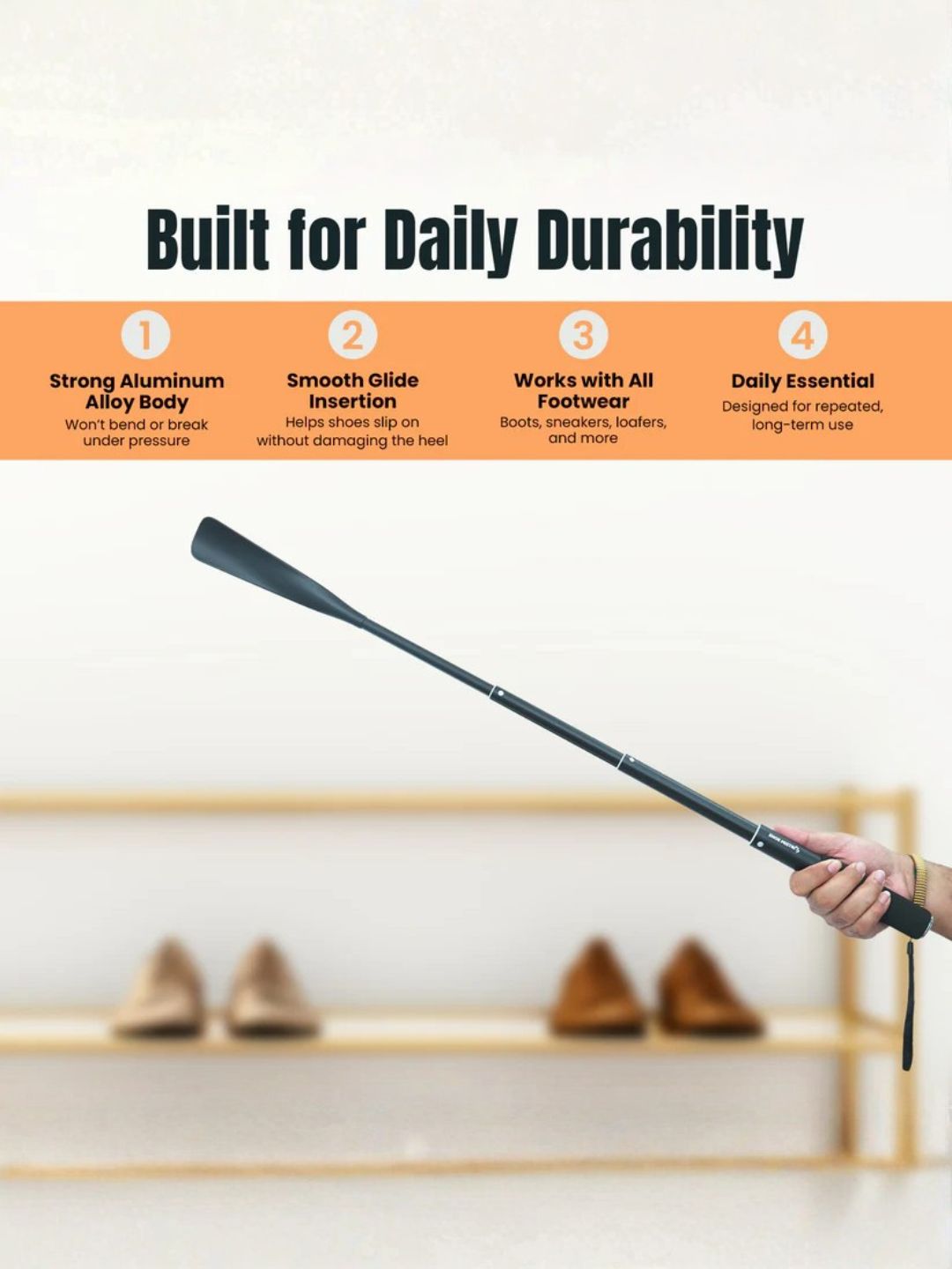 Shoe Mistri Telescopic Metal Shoe Horn