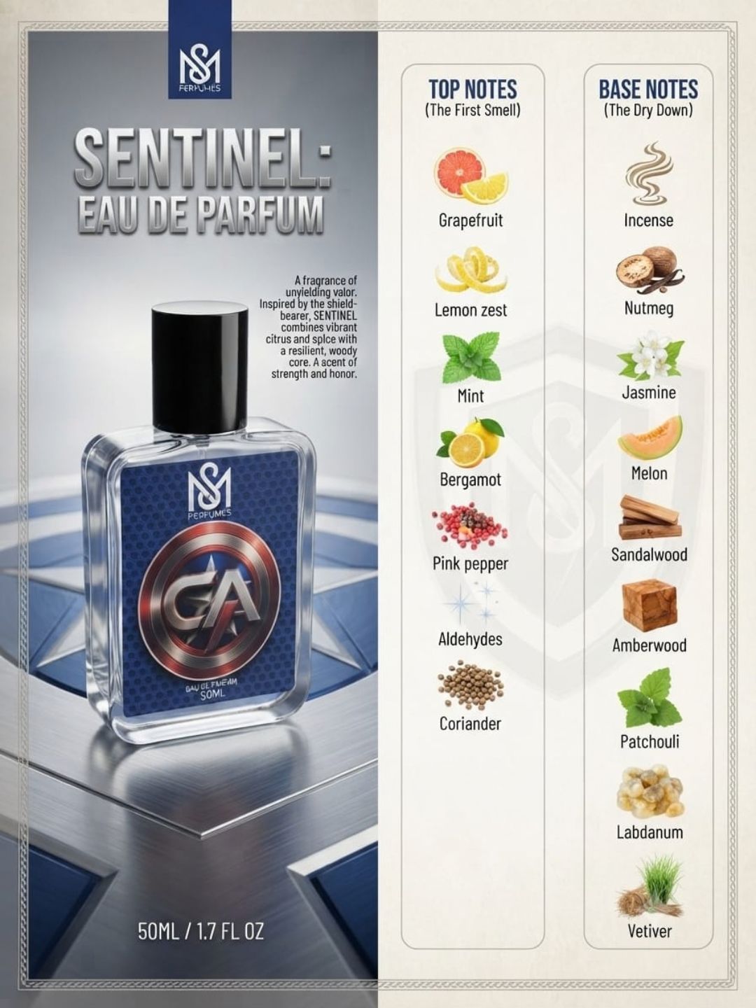 SM Perfumes Sentinel EDP (50ml)