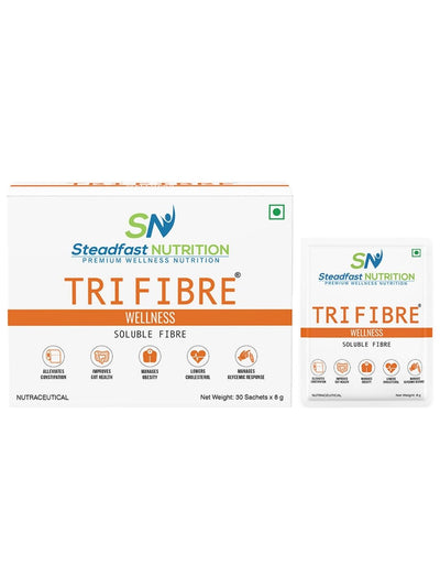 Steadfast Nutrition Tri Fibre Clear Soluble Fibre Supplement (Pack of 30 Sachets)
