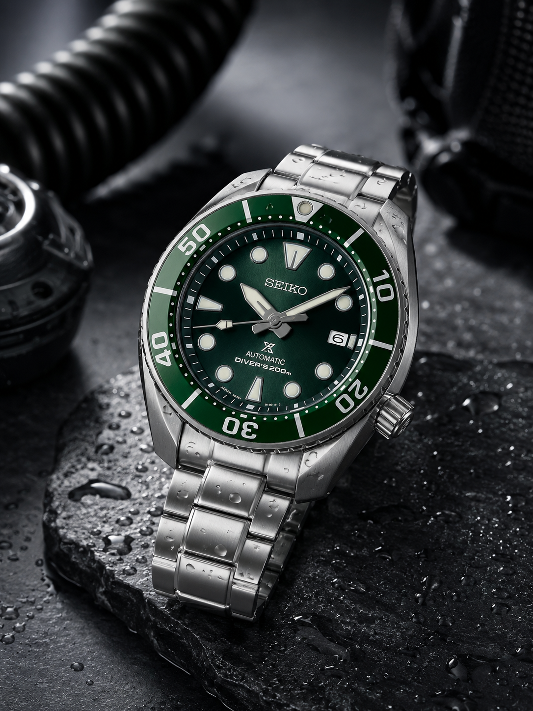 Seiko Round Green Dial Analog Watch - SPB103J1