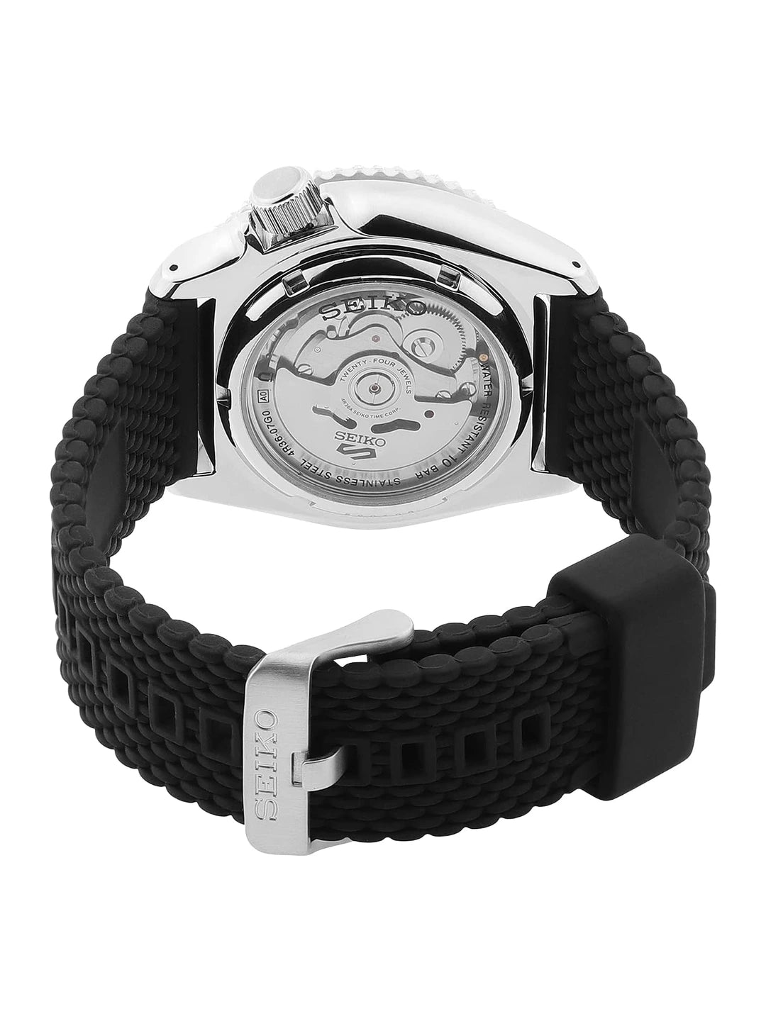 Seiko Round Black Dial Analog Watch - SRPD73K2
