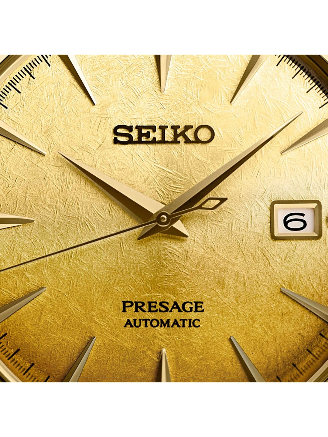 Seiko Presage Round Gold Dial Analog Watch - SRPK46J1