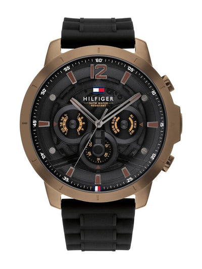 Tommy Hilfiger Round Black Dial Analog Watch - TH1710491