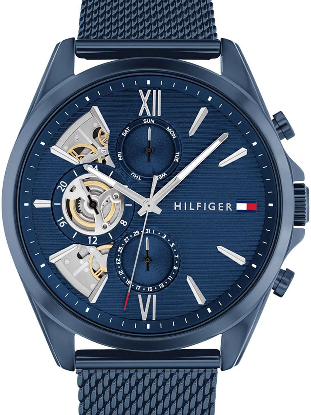 Tommy Hilfiger Dial & Textured Straps Analogue Watch - TH1710648