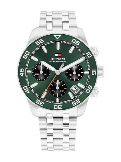 Tommy Hilfiger Round Green Dial Analog Watch - TH1792214