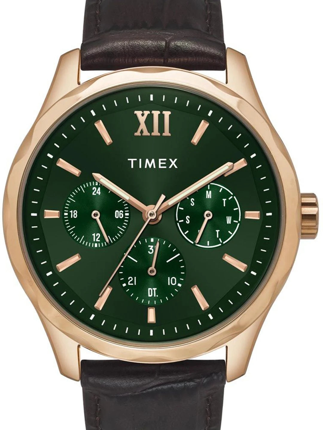 Timex Signio Round 44mm Green Dial Analog Watch - TW0TG7634