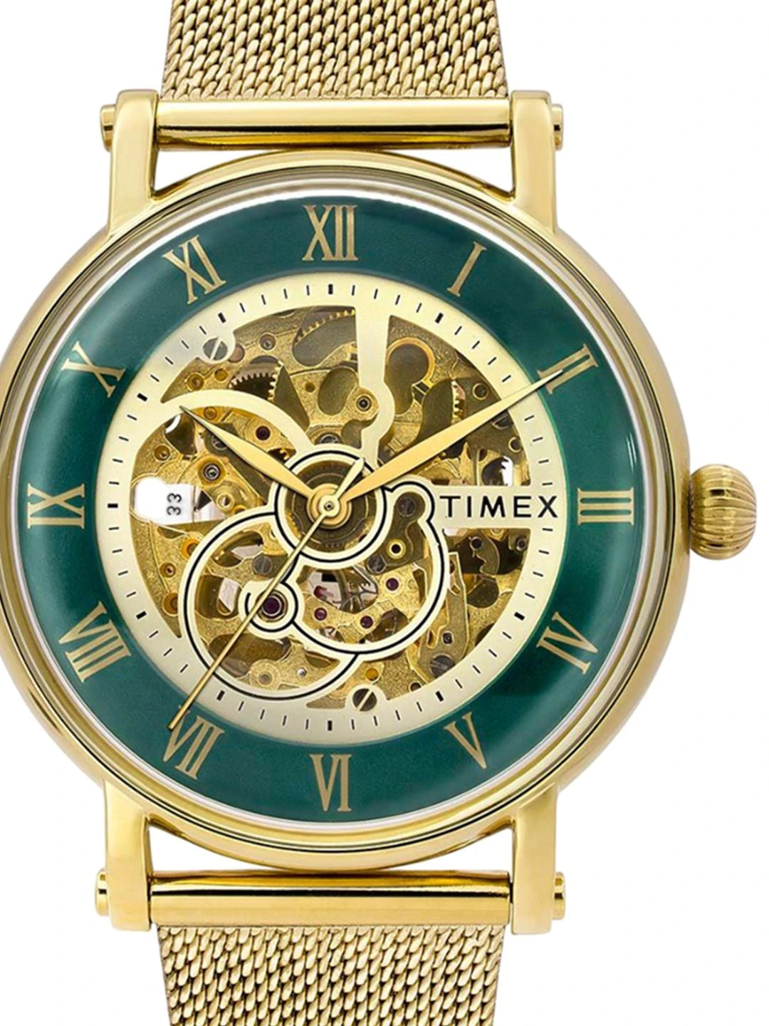 Timex Signio Round 21mm Green Dial Automatic Watch - TWEG16721