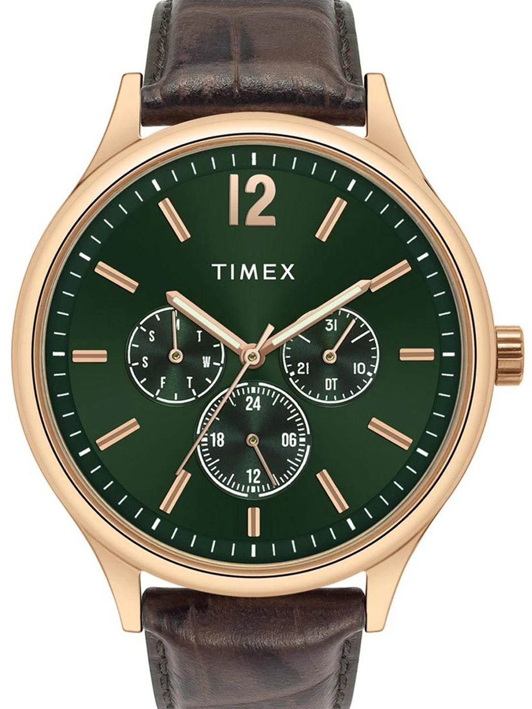 Timex Trendline Round 21mm Green Dial Analog Watch - TWEG18434