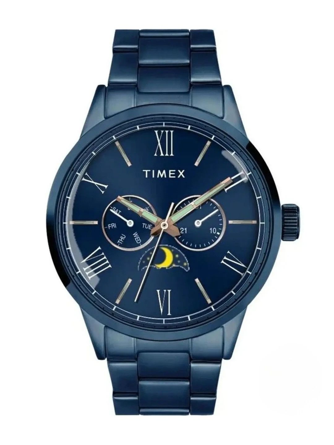 Timex Modern Round Blue Dial Analog Watch - TWEG19946