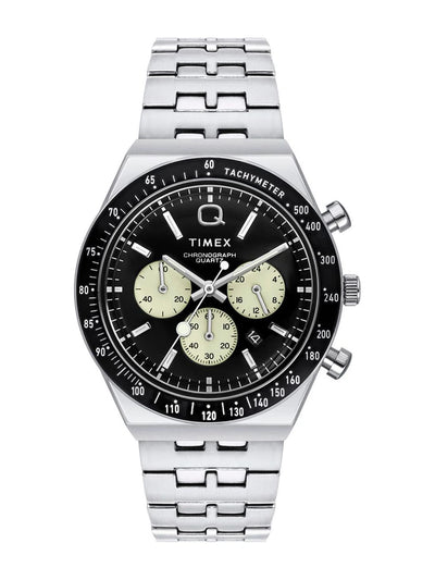 Timex Q Round 21mm Black Dial Analog Watch - TWEG26402