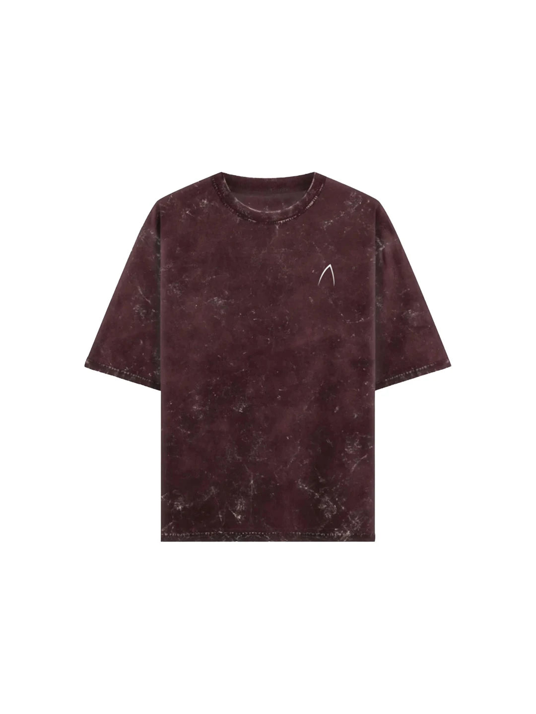 Arya Maroon Oversized Zodiac Cancer Print Half Sleeve Cotton T-Shirt