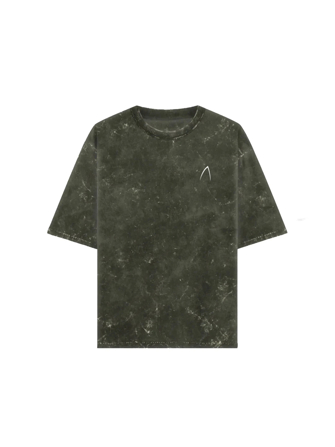 Arya Olive Green Oversized Zodiac Cancer Print Half Sleeve Cotton T-Shirt