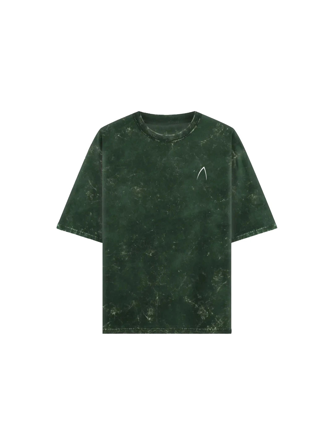 Arya Bottle Green Oversized Zodiac Gemini Print Half Sleeve Cotton T-Shirt