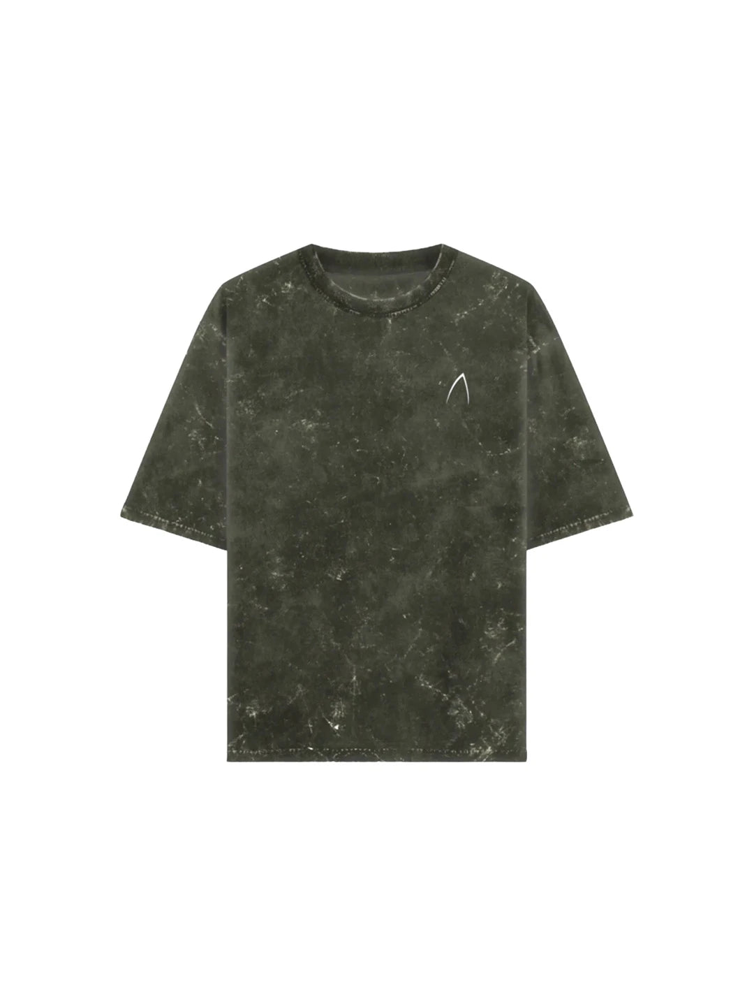 Arya Olive Green Oversized Zodiac Leo Print Half Sleeve Cotton T-Shirt