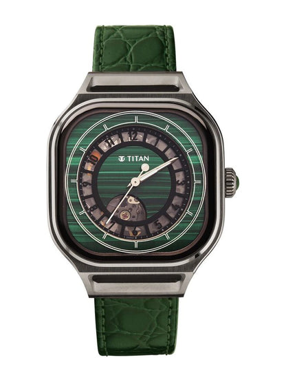 Titan Round Analog Watch - 10008TL01