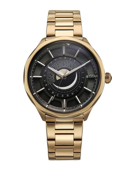 Titan Stainless Steel Bracelet Style Straps Analogue Watch - 10028WM01