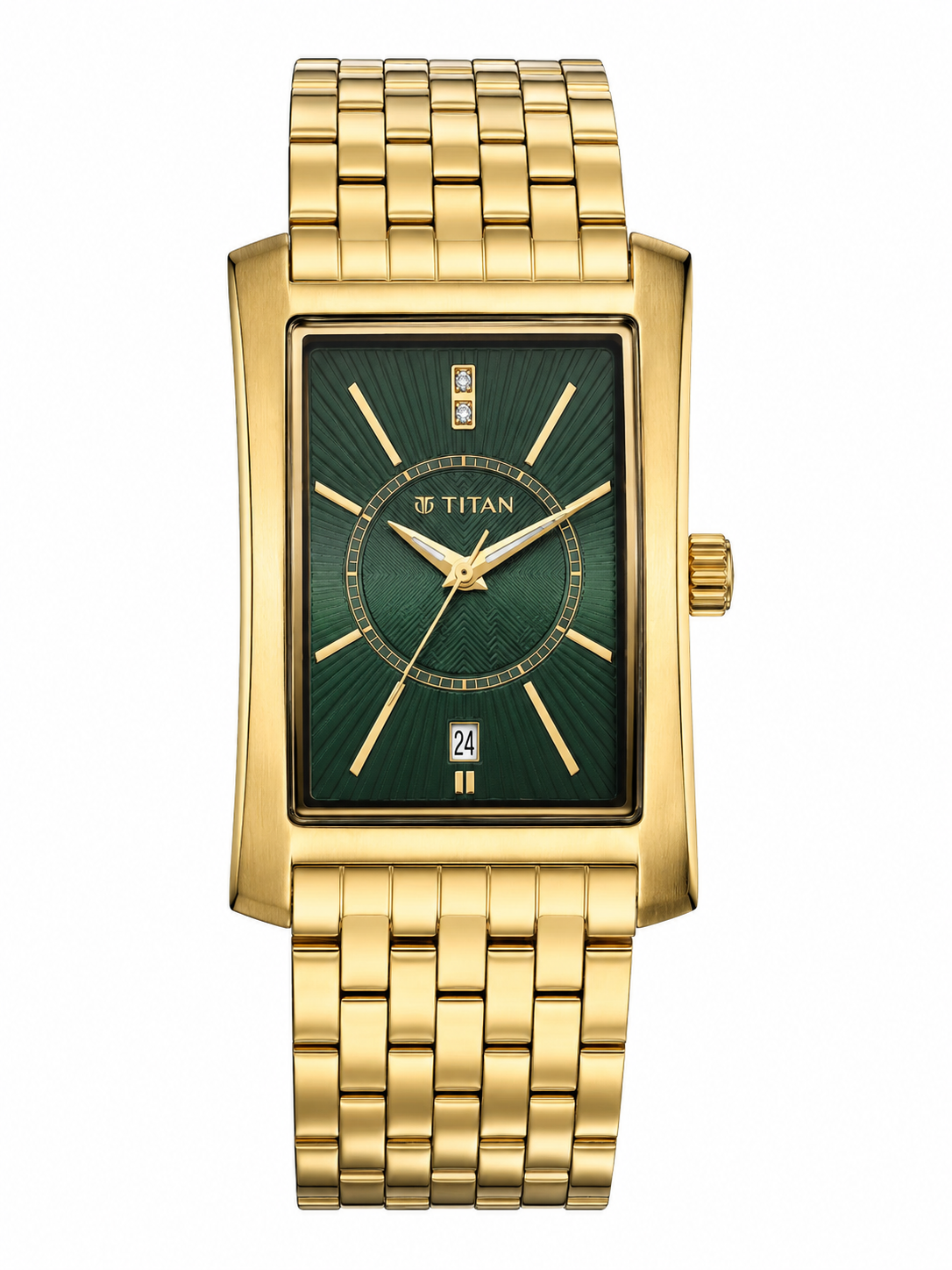 Titan Round Analog Watch - 10046YM03
